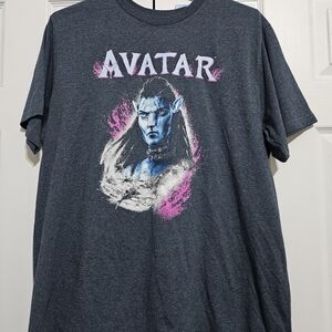 Avatar Graphic Men's T-Shirt - Blue and Pink